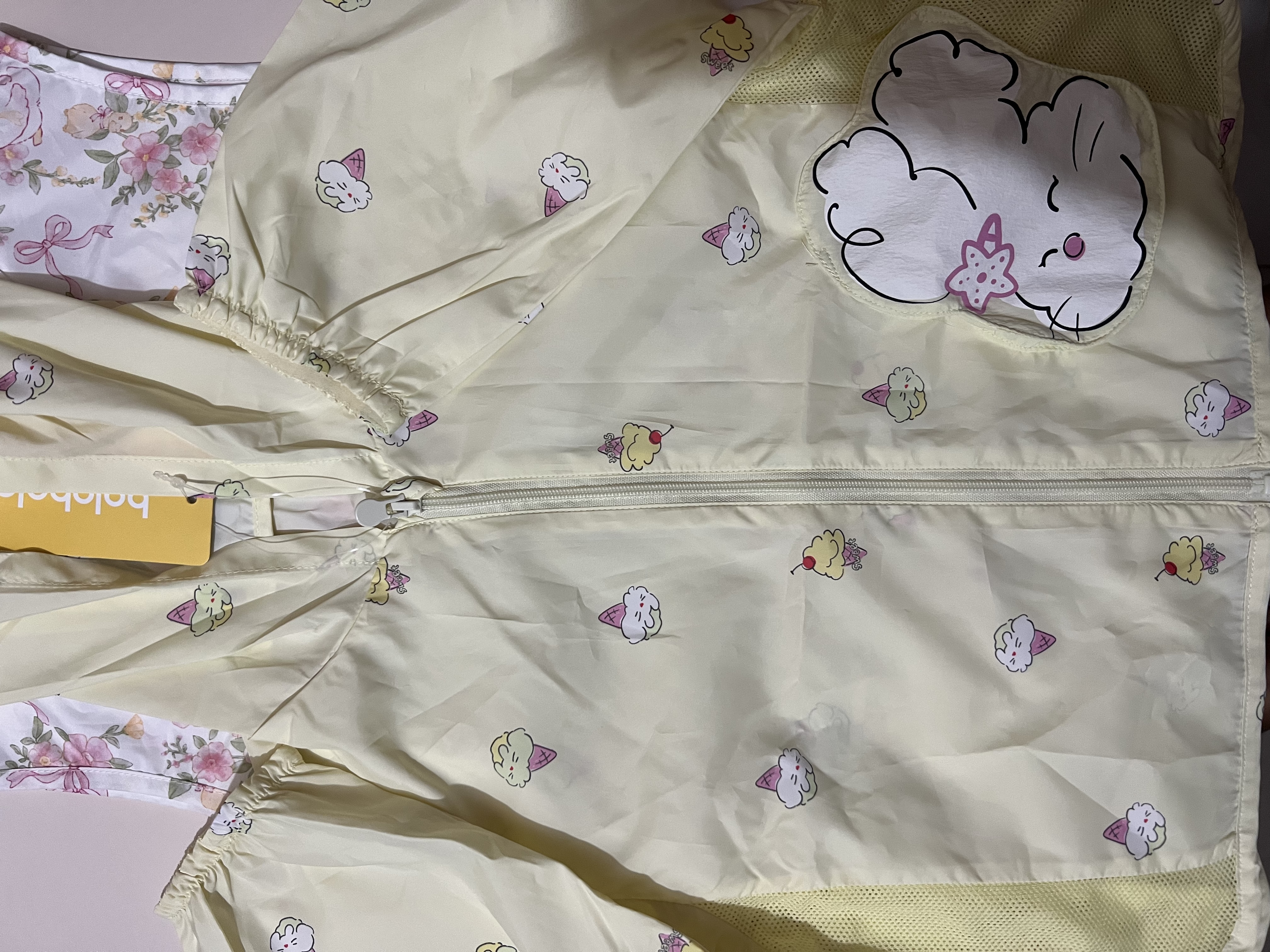 巴拉巴拉童装儿童防晒衣2026夏装婴儿衣服男童女童宝宝上衣连帽外套凉感萌 实拍图