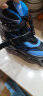 运动伙伴溜冰鞋儿童闪光轮滑鞋男女旱冰鞋全套装可调节直排滑冰鞋 粉蓝色 实拍图