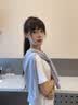 七色纺披肩女士四季针织披肩空调房护肩防风防寒时尚保暖披肩 浅灰色 实拍图