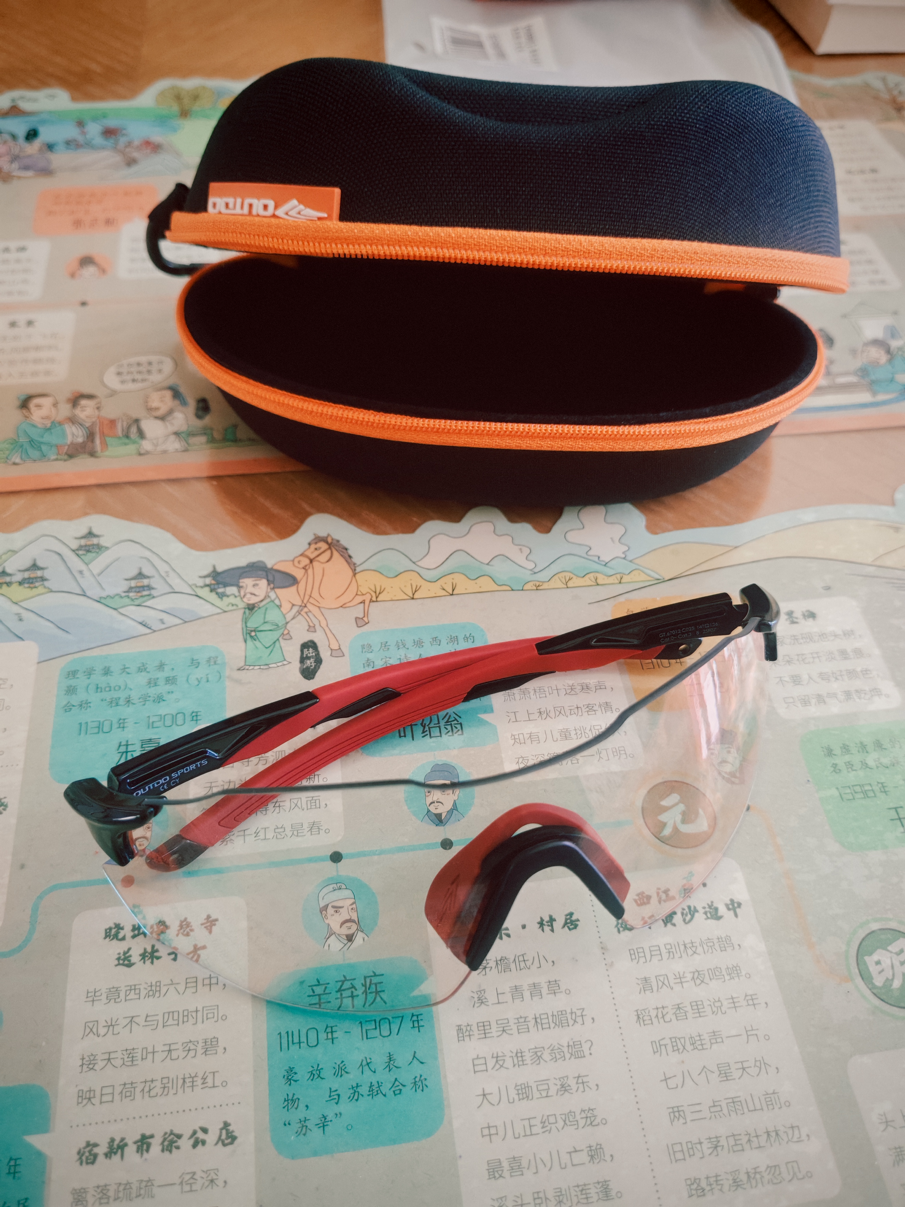 高特（OUTDO）跑步眼镜运动骑行户外登山护目镜马拉松墨镜生日礼物 67012C025 实拍图