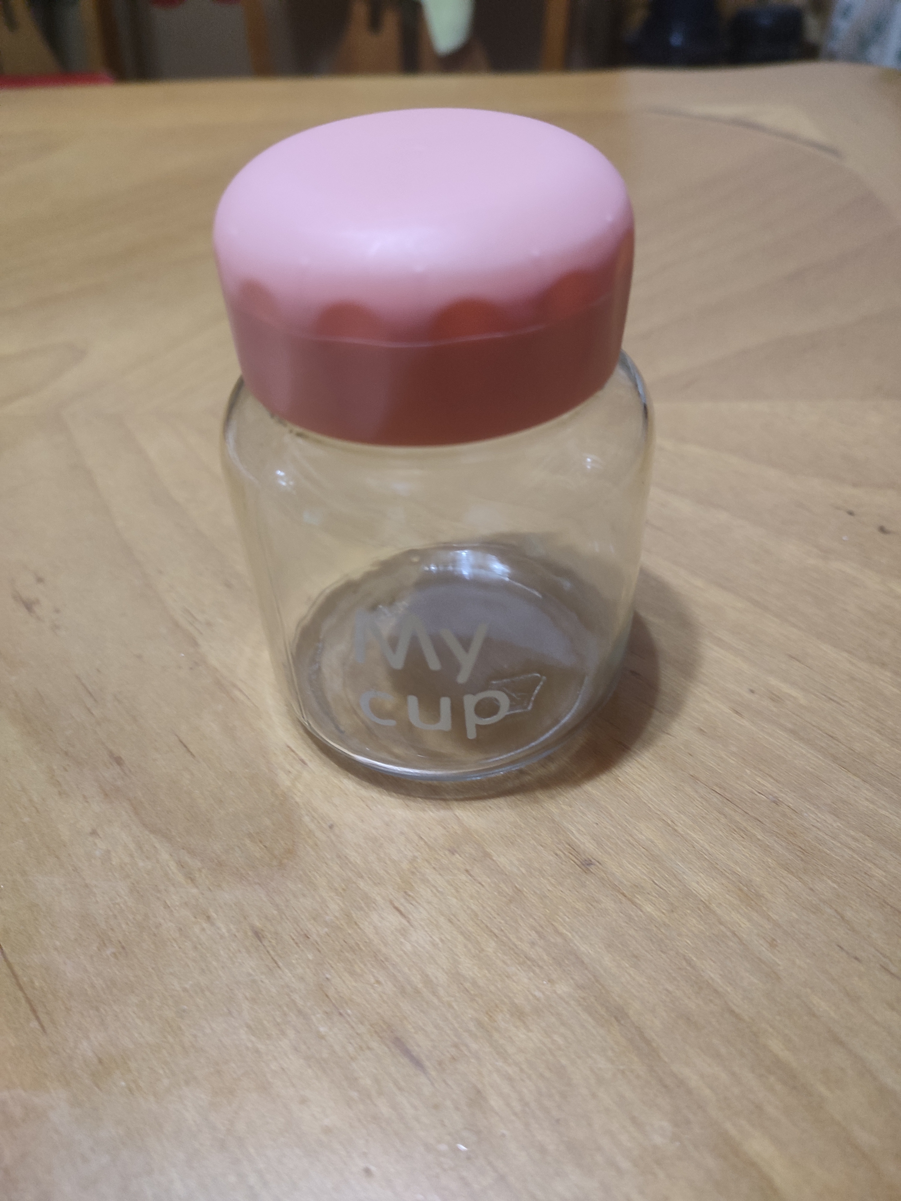迷你小水杯玻璃杯小奶杯便携外带高颜值胖胖杯咖啡牛奶杯摇摇杯 粉红色300ml1只 实拍图