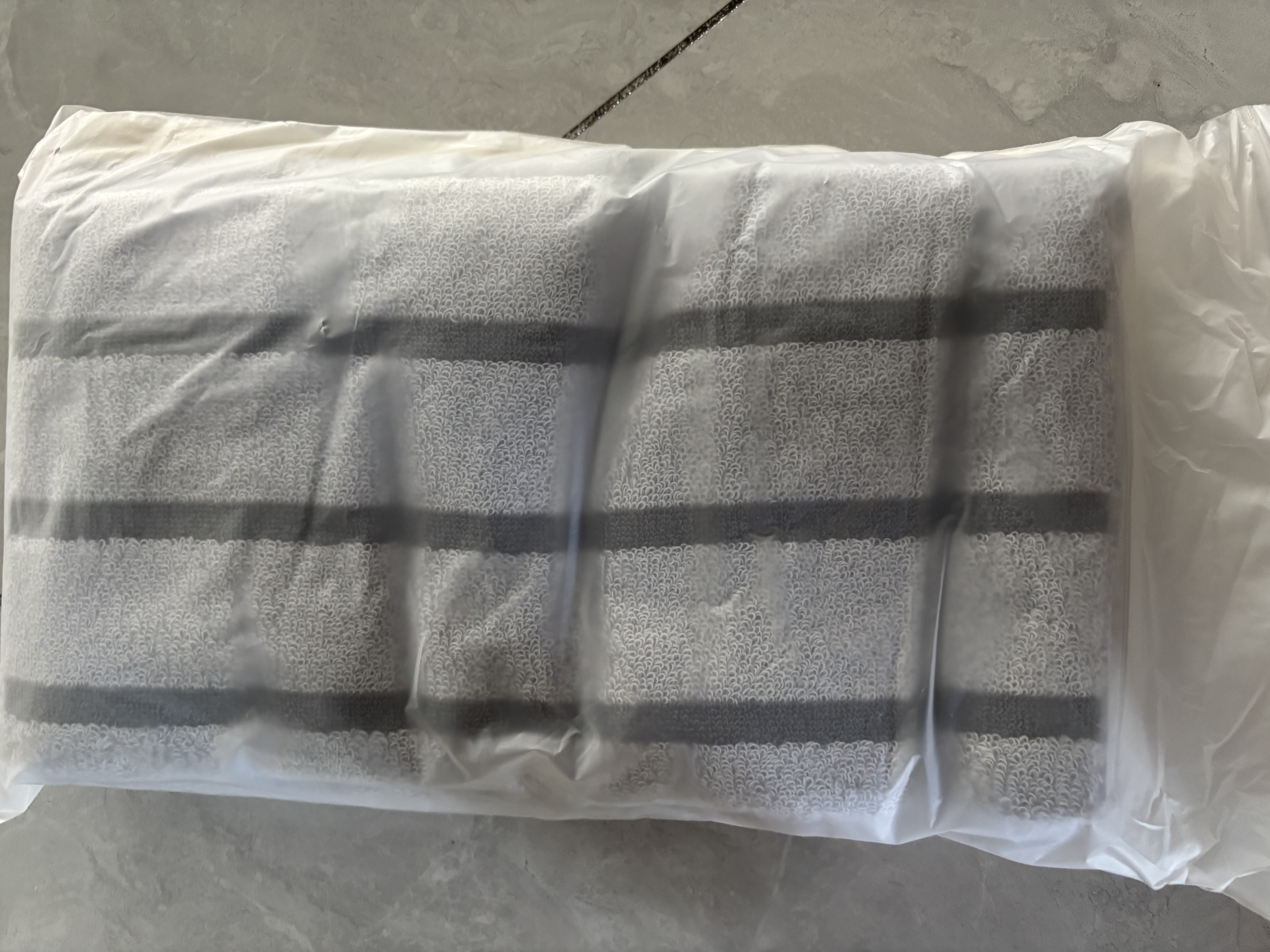 金号毛巾纯棉A类加厚吸水面巾新疆棉运动毛巾 灰棕4条装 70*34cm 106g 实拍图