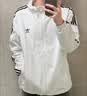 adidas通勤百搭经典休闲运动连帽夹克外套男女春夏阿迪达斯三叶草 亮白   M 实拍图