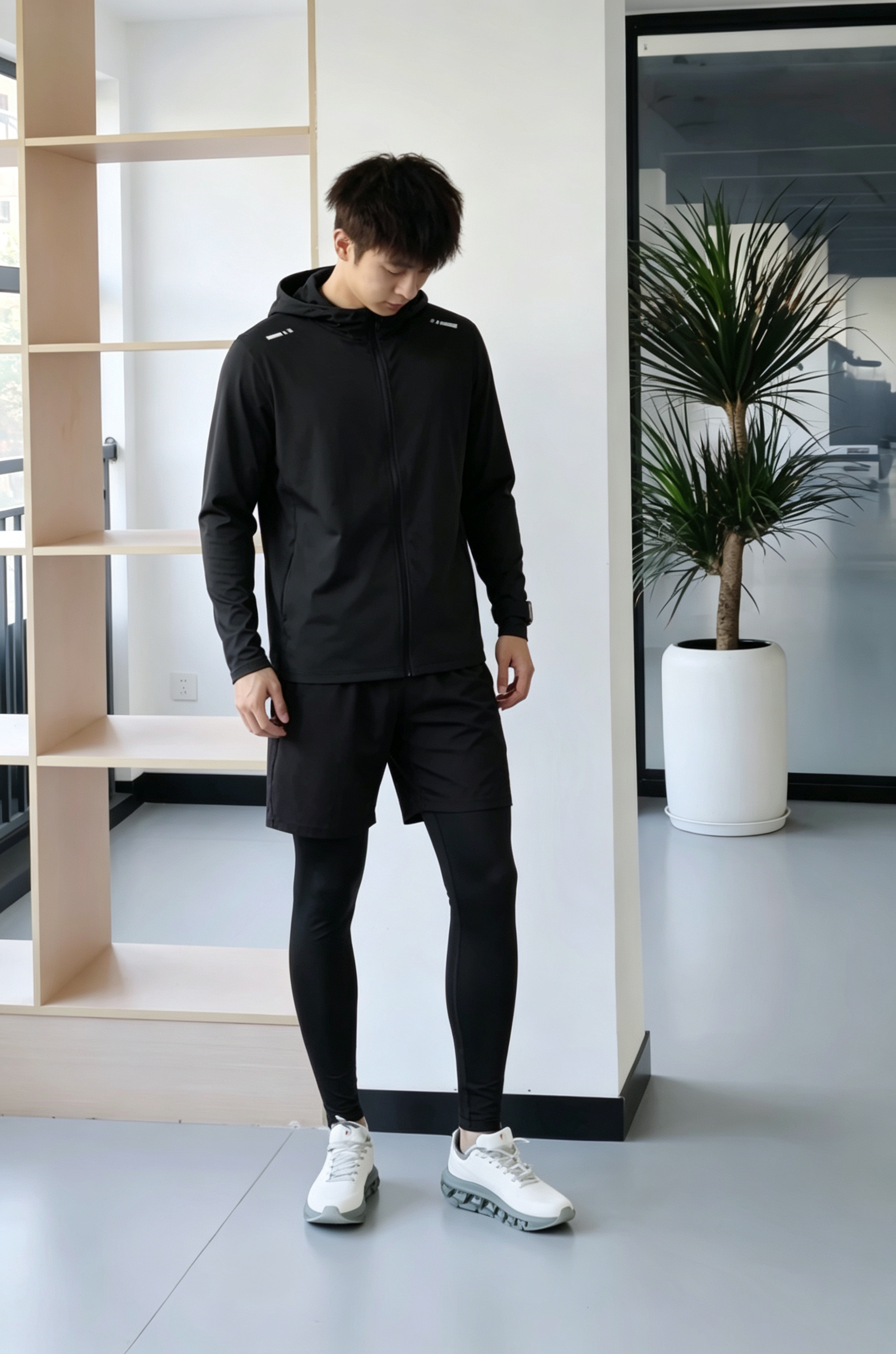 VICTORIATOURIST跑步运动套装男速干健身服训练服篮球羽毛球健身服晨跑紧身衣服 实拍图