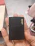 ZIPPO打火机之宝防风煤油黑裂漆-经典商标 生日礼物送男友斜光含油礼盒 实拍图