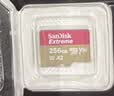 Sandisk闪迪256GB TF(MicroSD)内存卡4K极速金卡A2 V30 U3兼容大疆Pocket3/4P/Action 6运动相机/无人机存储卡 实拍图
