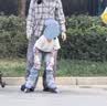 361°儿童轮滑鞋初学者中小学男童女童溜冰鞋闪光轮旱冰鞋套装 紫色S码 实拍图