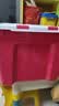 禧天龙塑料衣物收纳箱加厚衣物玩具整理箱大号玫红色 49L1个装 无轮 实拍图
