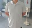 京东京造夏季运动短袖男士t恤polo衫男跑步健身户外速干衣服 浅灰色3.0 L 实拍图
