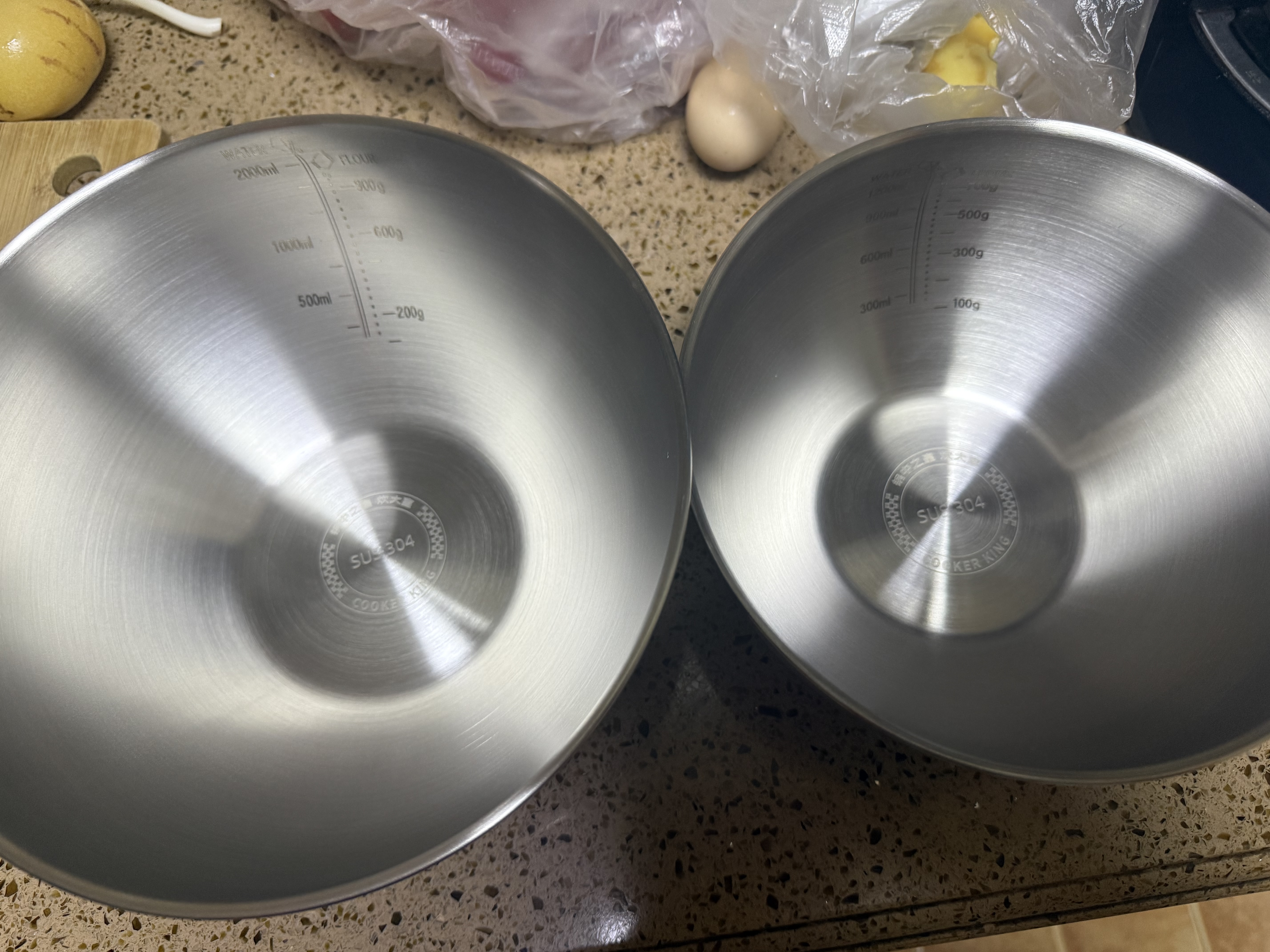 炊大皇304不锈钢多用盆揉面烘焙料理盆19cm洗菜打蛋淘米和面器皿 实拍图