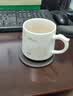 金镶玉茶杯四件套羊脂玉瓷家用陶瓷泡茶水分离马克杯教师节礼盒山水清音 实拍图