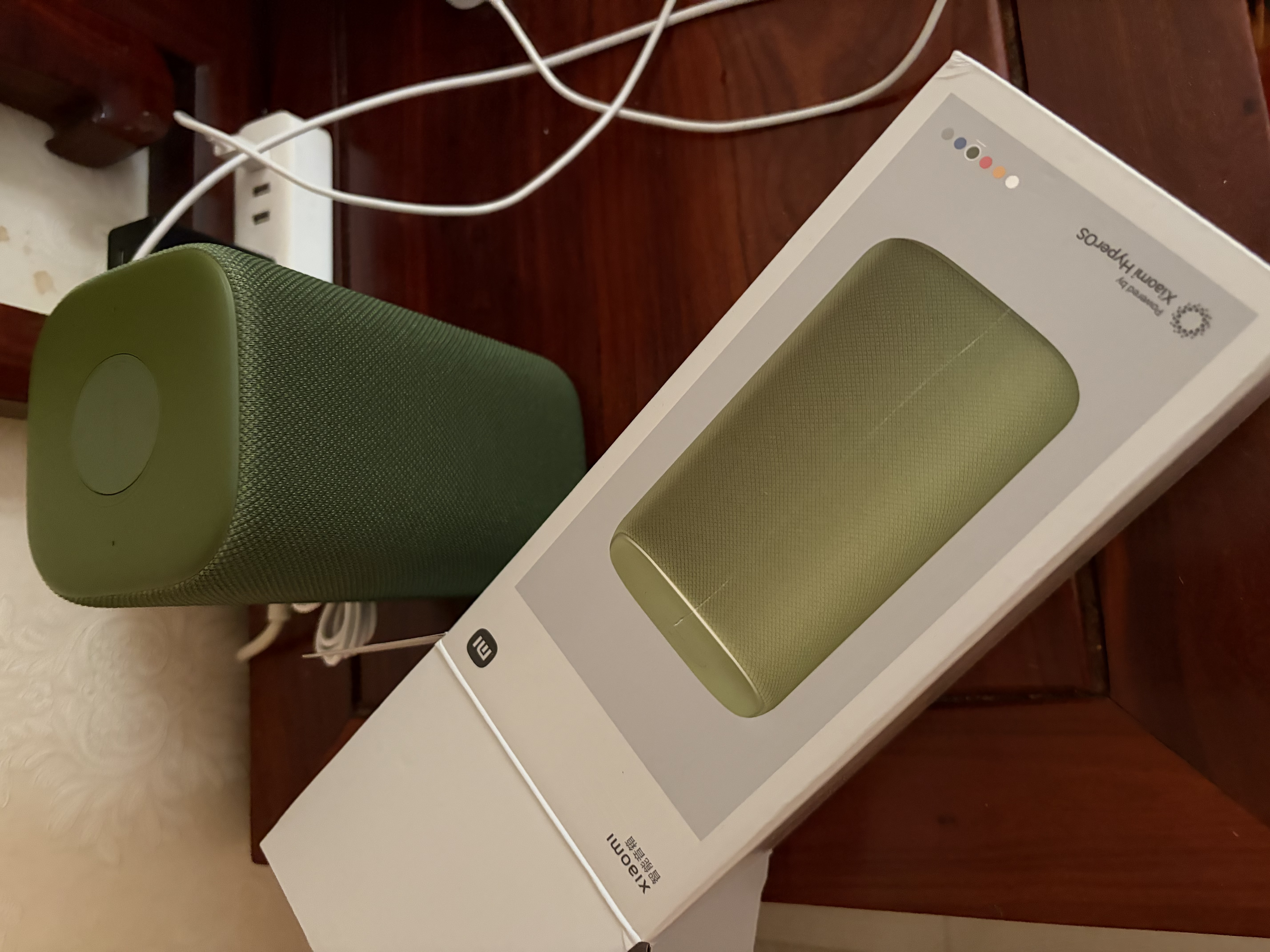 小米（MI）Xiaomi 智能音箱音响 绿 超级小爱智能音箱 AI大模型问答 连续指令语控 支持远程备车小米蓝牙音箱 实拍图