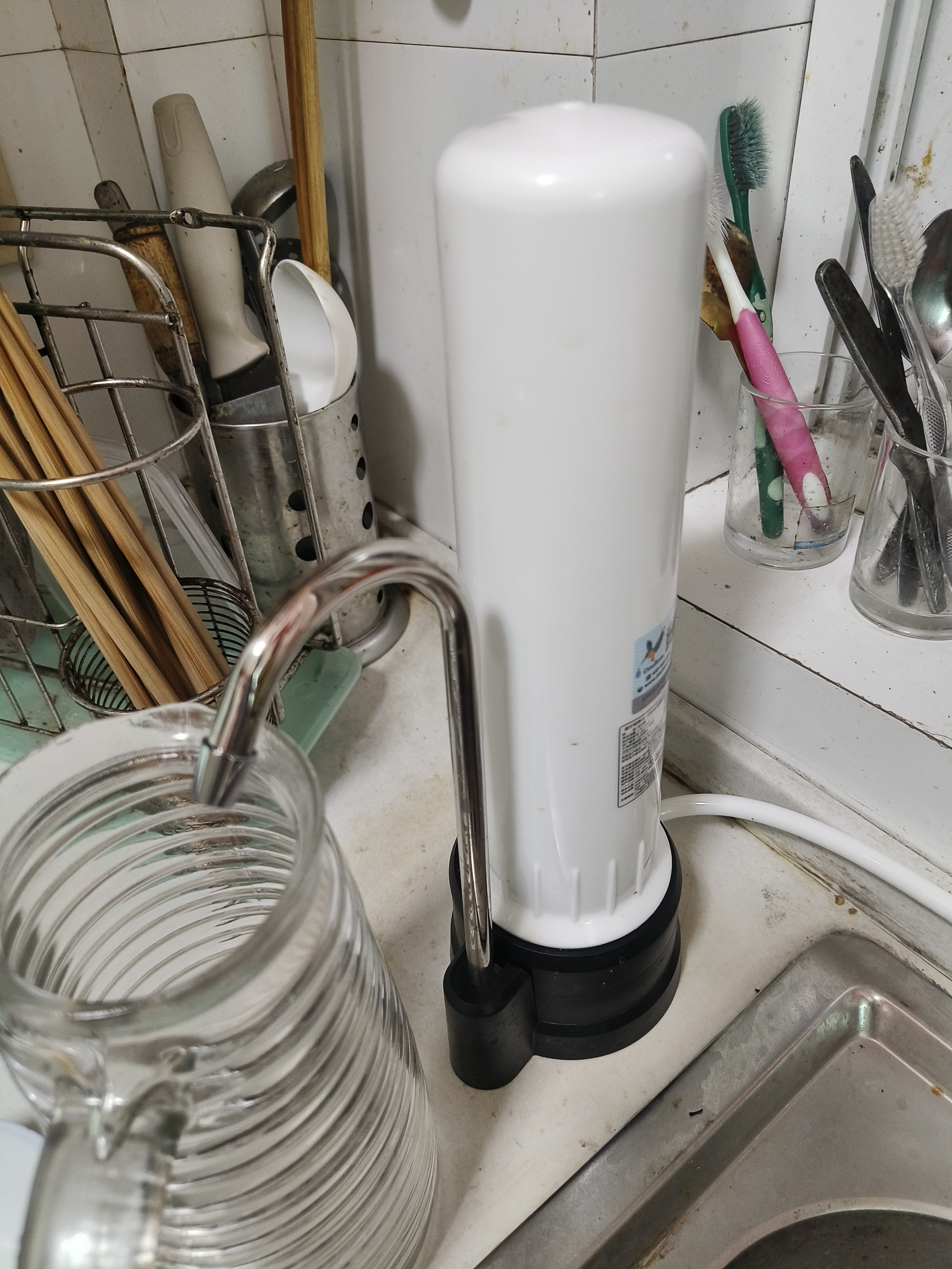 道尔顿（Doulton）净水器家用直饮 厨房自来水龙头过滤器不用电无废水超滤净水机矽藻陶瓷饮水机 D-CP104 实拍图