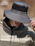MISSION UV防晒帽男遮阳帽钓鱼渔夫帽登山帽子夏季户外防紫外线宽帽檐太阳帽 实拍图