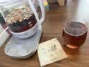 九阳（Joyoung）1.5L全玻璃沸萃养生壶煮茶器 0胶水玻璃滤网炖盅 花茶壶烧水保温一体恒温全自动电热水壶15WY10J 实拍图