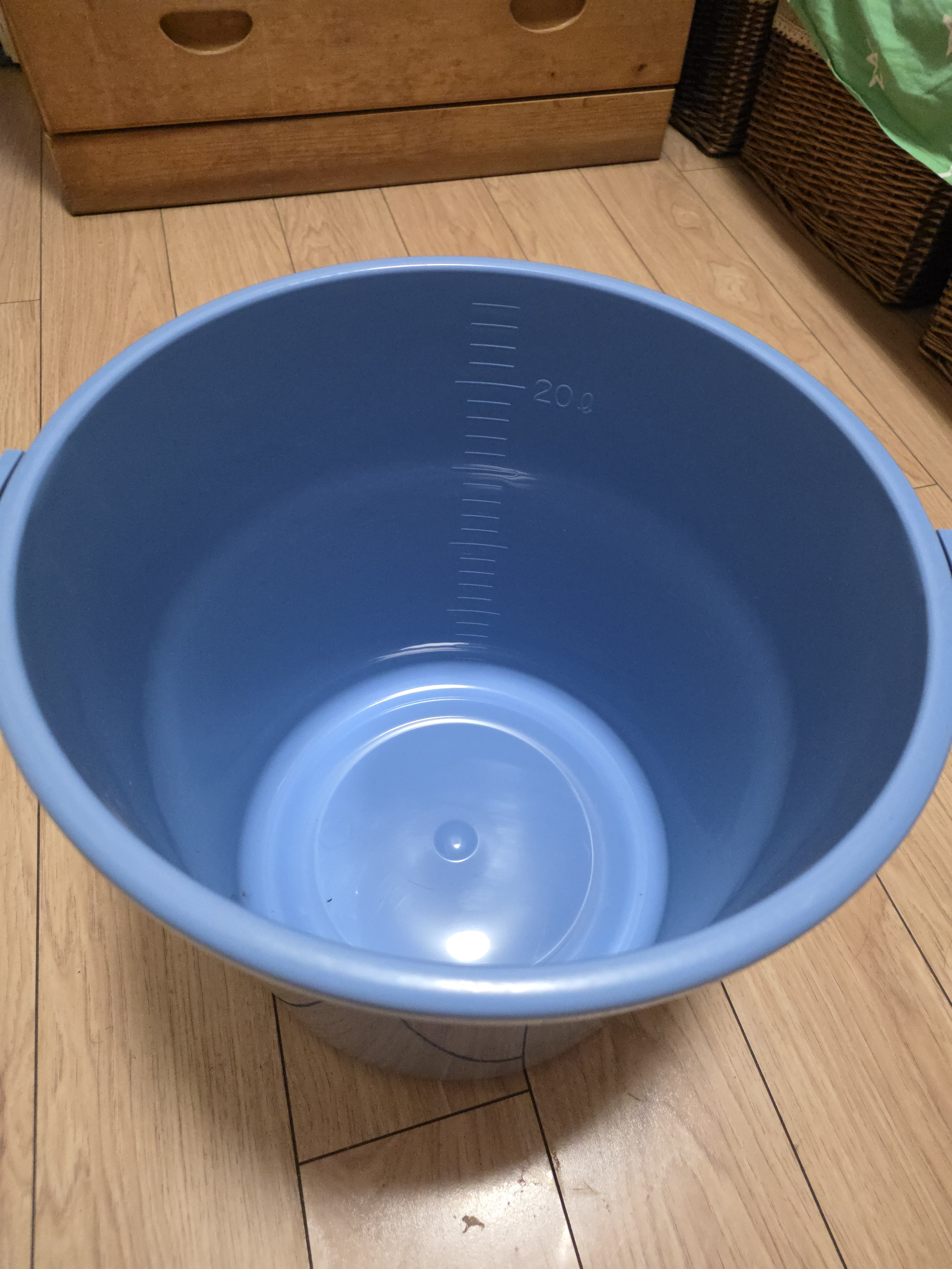 爱丽思（IRIS）水桶加厚树脂塑料浇花桶家用浇菜园神器手提浇水壶洒水壶大容量 蓝色25L【80%顾客选择】 实拍图