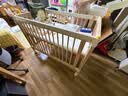 babycare弗里斯克婴儿床新生儿宝宝实木床+4D空气纤维双面床垫+安抚四件套 实拍图
