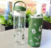 膳魔师（THERMOS）小鹦鹉BEBE儿童大容量吸管杯小学生6-12岁上学专用tritan水杯绿 实拍图