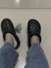 CROCS卡骆驰贝雅洞洞鞋轻便百搭男鞋一脚蹬洞洞鞋女拖鞋休闲鞋|10126 黑色-001(含智必星) 39 (240mm) 实拍图