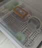 海佳达宝宝奶瓶收纳箱沥水架放婴儿辅食工具餐具水杯带盖防尘碗筷收纳盒 【黄色】特大号-送4支沥水架 实拍图