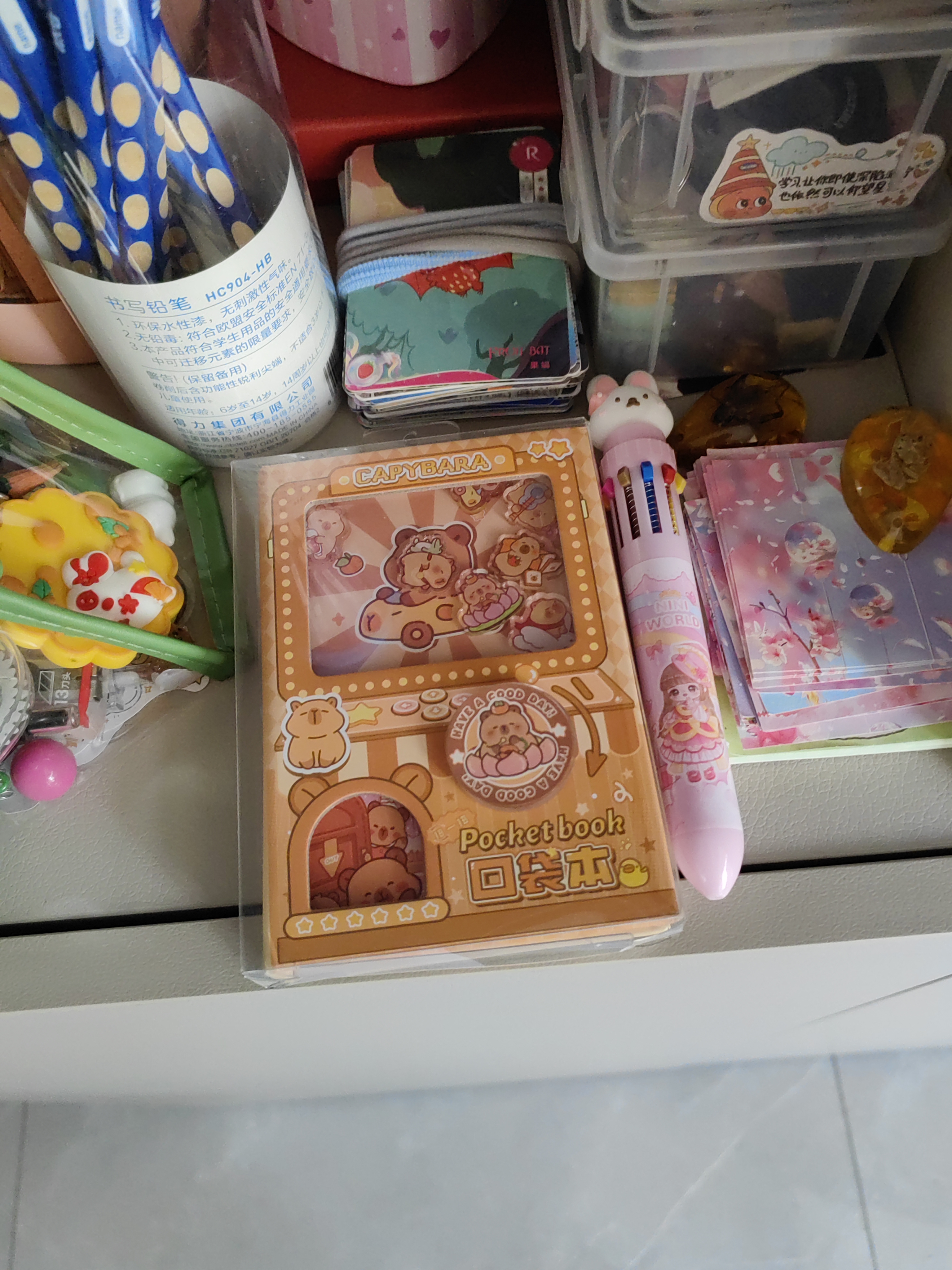 咔巴熊高颜值口袋本随身便携小本子80张扭蛋机趣玩全彩笔记本幼儿园开学生日礼物 实拍图