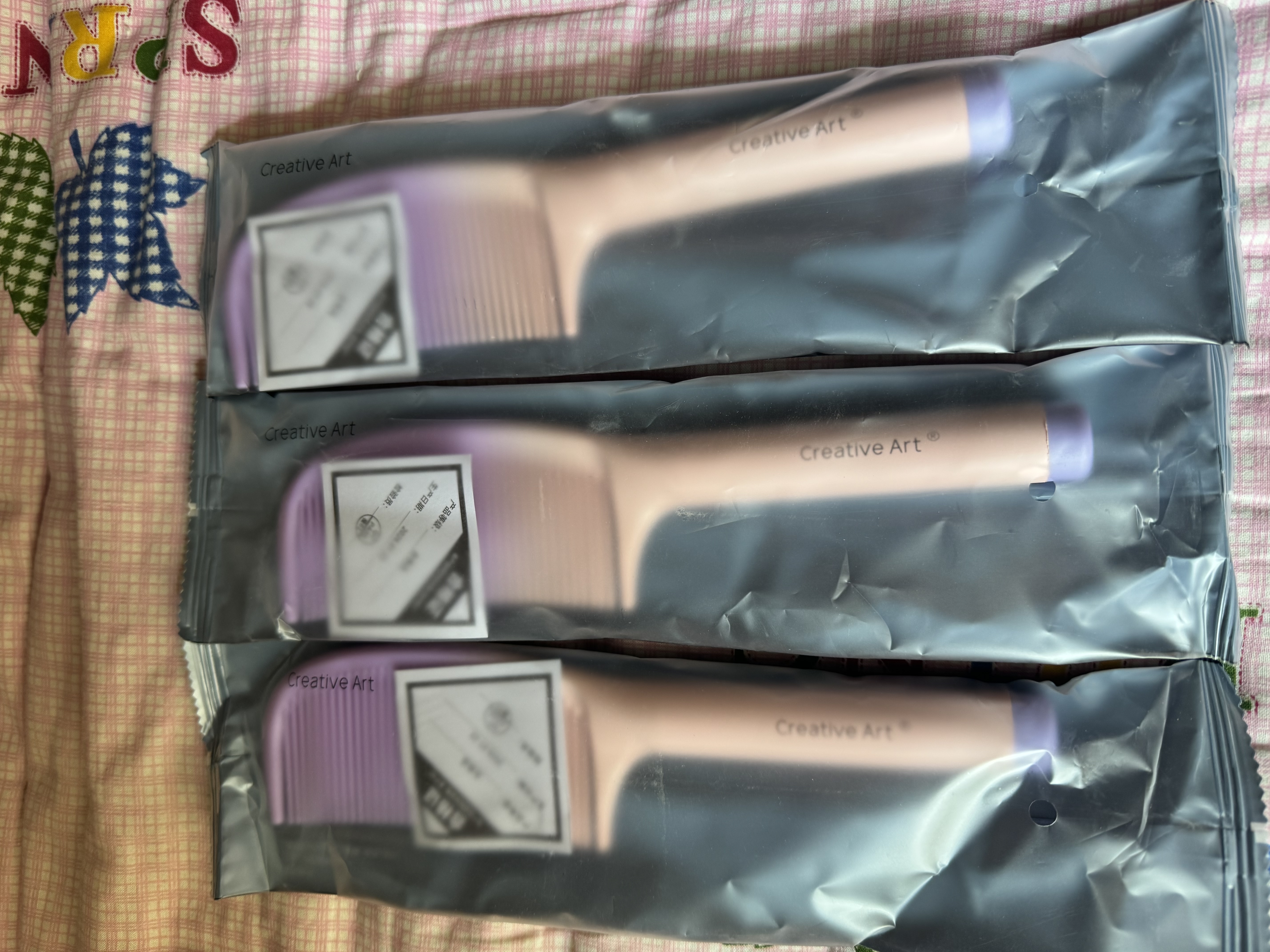 Creative art梳子女士儿童女孩不打结不伤头皮防静电青少年宝宝学生宿舍塑料梳 实拍图