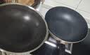 炊大皇炒锅304不锈钢有钛炒菜锅煎锅平底不粘炒锅32cm 可立可视盖不挑灶 实拍图