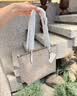 蔻驰（COACH）奥莱女士女包经典标志FIONA 24号拉链托特包单肩手提 IM/沙黄色/粉笔白色 实拍图