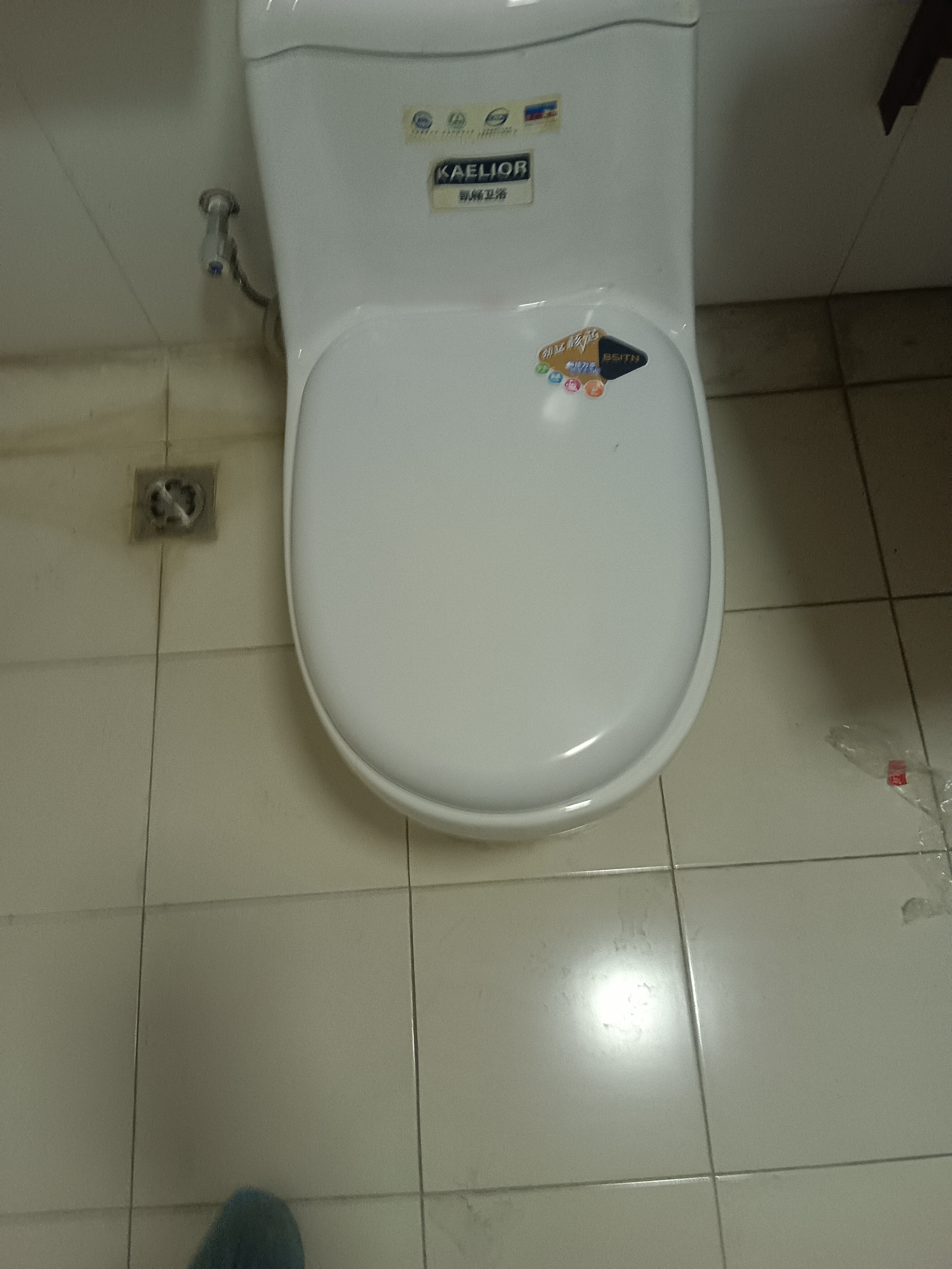 BSITN马桶盖通用U型老式家用厕所坐便器盖板子加厚座垫圈更换配件BP100 实拍图