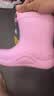 牧萌儿童雨鞋男童女童防水立体宝宝防滑耐磨卡通雨靴 粉色独角兽 17码 实拍图