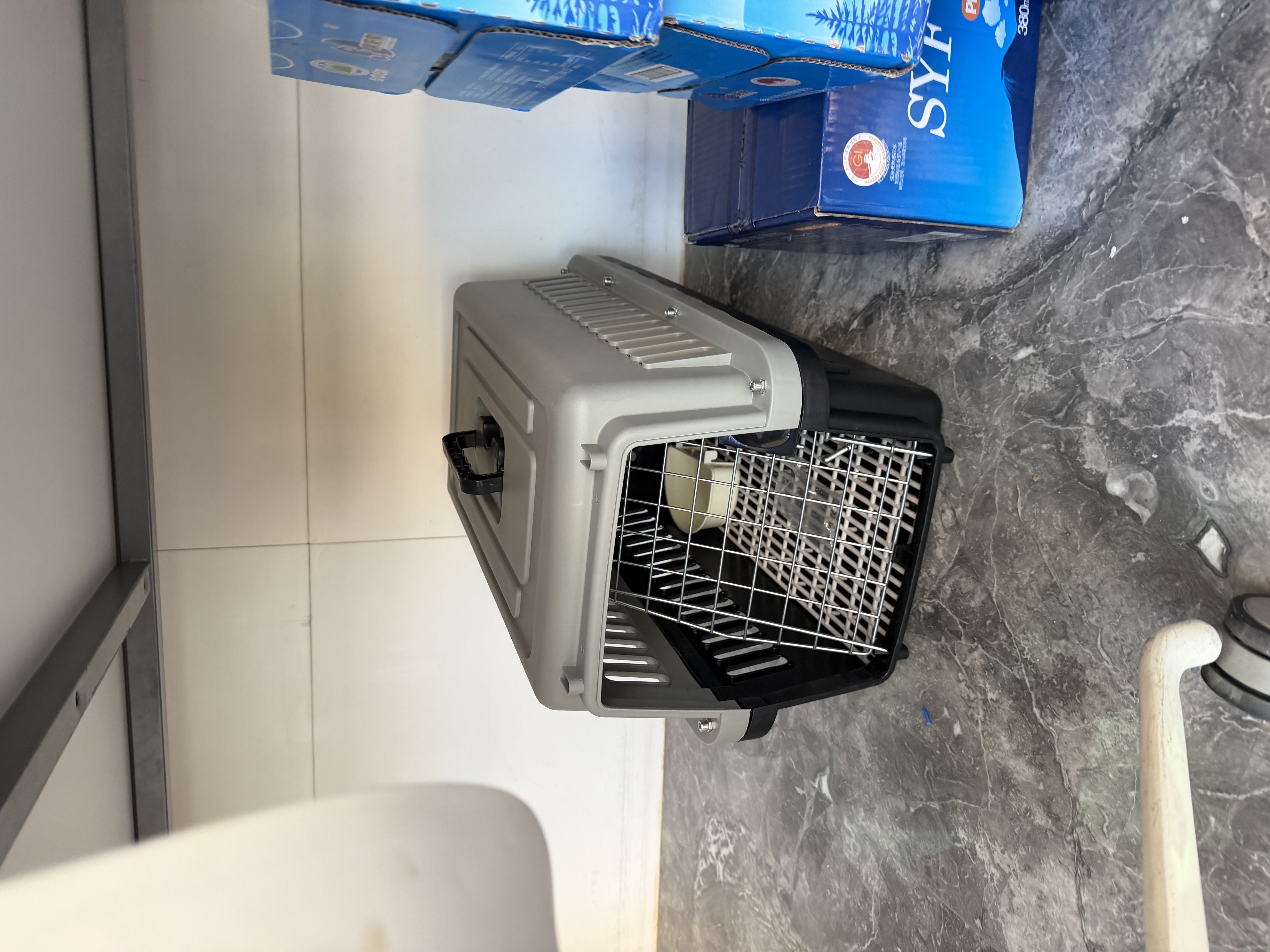 揪喵宠物航空箱大号 猫咪航空箱猫狗 猫包猫笼外出车载猫箱狗狗托运 实拍图