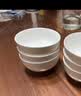 友来福陶瓷碗白瓷中式小碗家用4.5英寸米饭碗喝汤碗6只装洗碗机可用 实拍图
