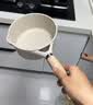 卡罗特麦饭石小奶锅宝宝辅食锅婴儿煎煮一体锅不粘钛锅家用汤泡面锅16cm 实拍图