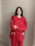 猫人结婚睡衣女新婚情侣纯棉套装红色本命年喜庆长袖家居服男新款 【女款】满心欢喜-纯棉款 L 【男女码，建议重100-120斤】 实拍图