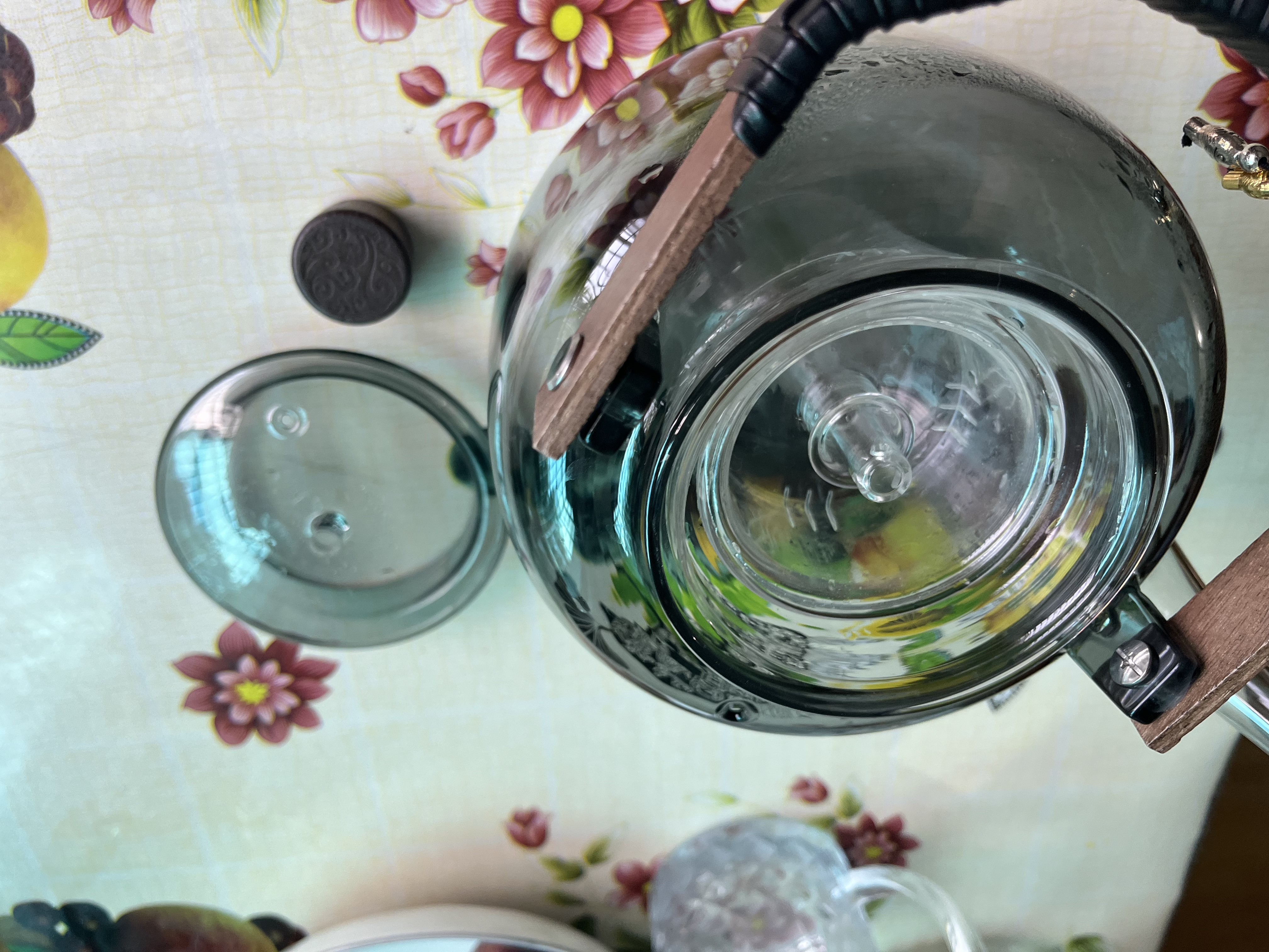 忆壶茶（YIHUTEA）泡茶壶玻璃煮茶壶家用电陶炉煮茶器养生壶 茶具套装玻璃烧水茶壶 1.2L豪华黑色套装 实拍图
