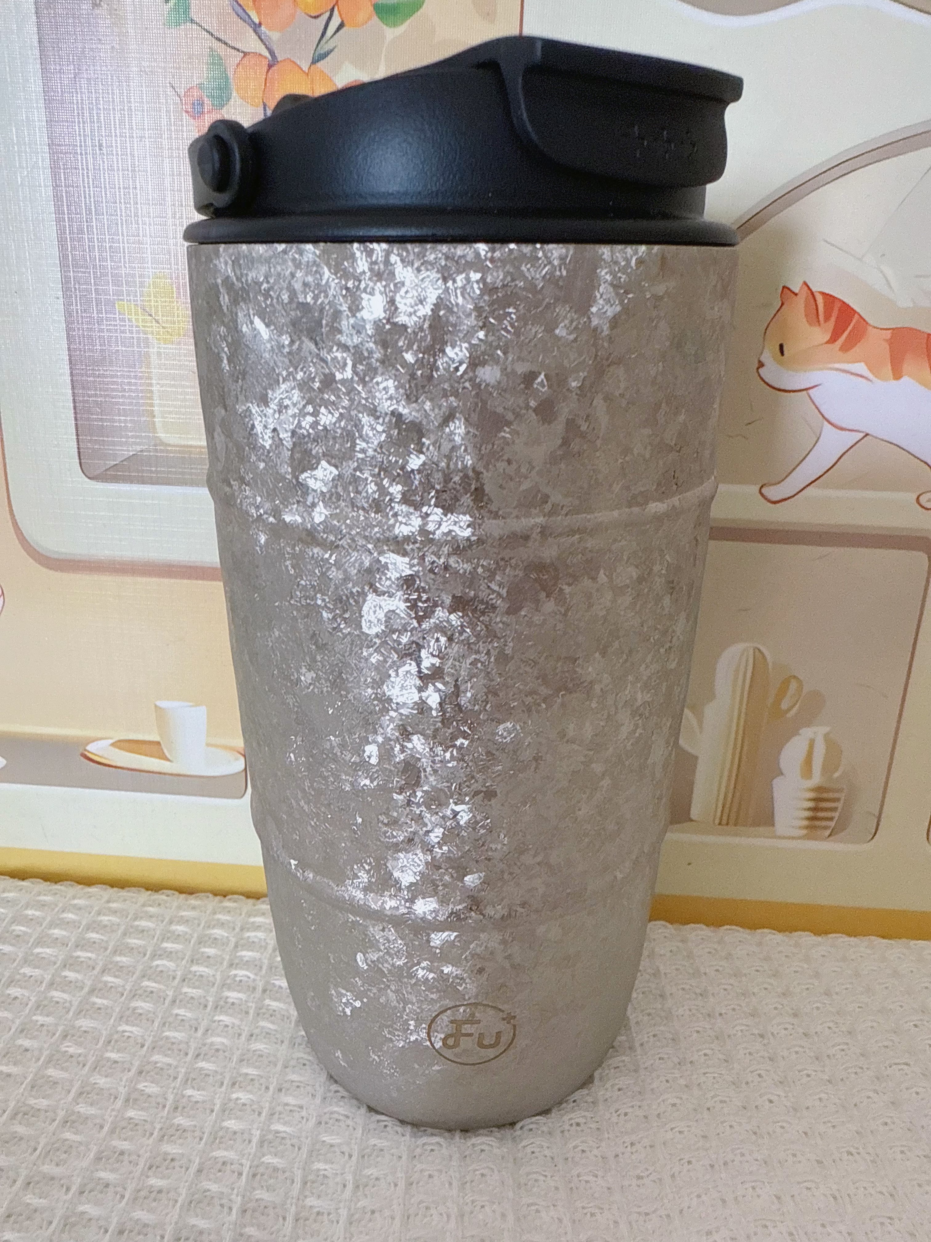 富光·嘉（FU）纯钛保温杯女高颜值双饮咖啡杯高档轻奢水杯送人礼物礼盒装 实拍图