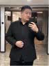 纱格大码西服男套装加肥加大西装外套胖子宽松特大号正装新郎结婚西服 黑色【单西服上衣】 5XL (建议215-225斤) 实拍图