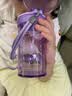特百惠（Tupperware）晶彩mini塑料杯280ML 男女学生夏季水杯子儿童双饮口便携 冰沙紫 实拍图