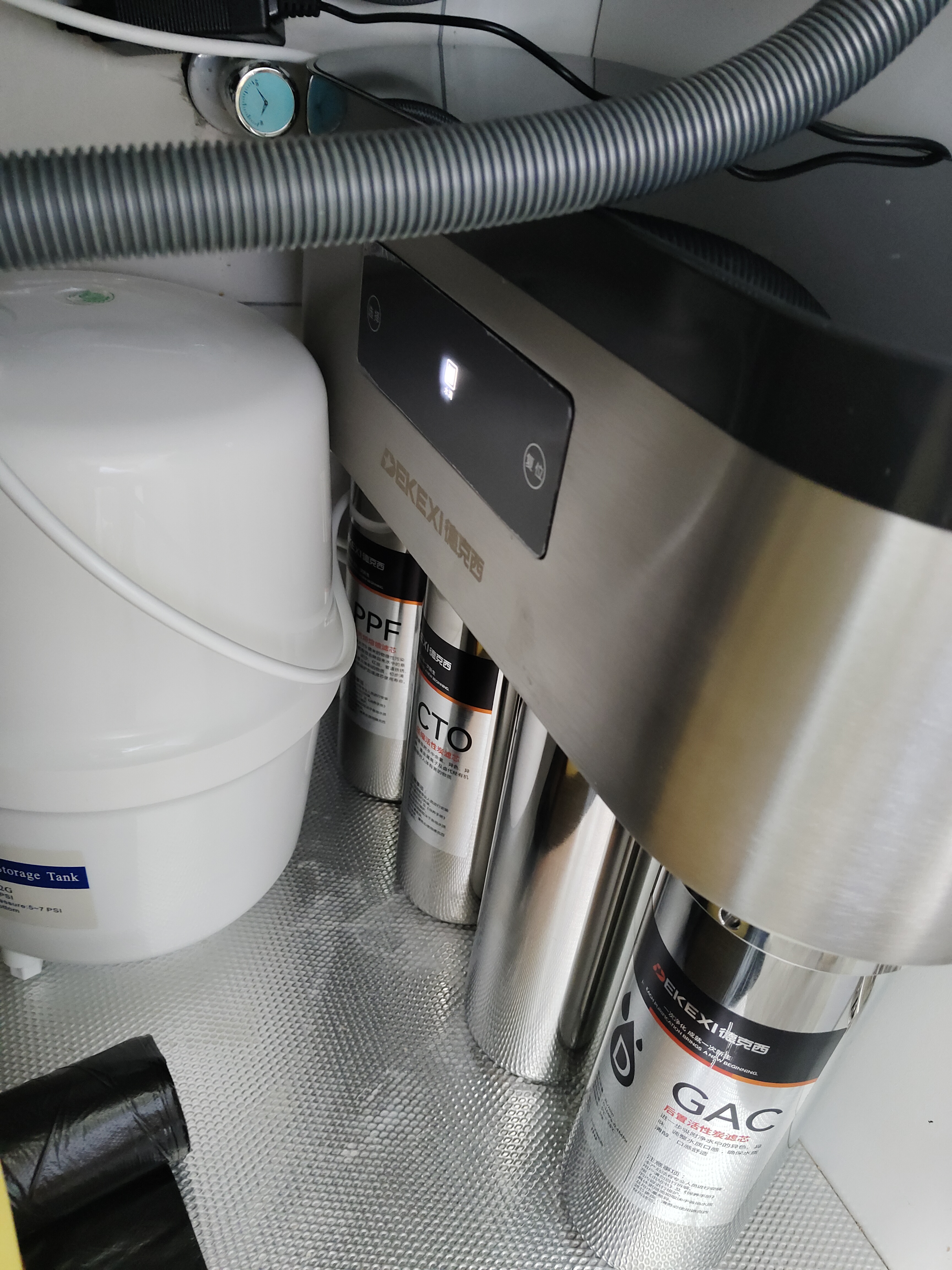 德克西德国净水器家用直饮自来水纯水过滤器RO反渗透净水机双出水 纯净无水垢双出水-享9支滤芯（机身4支额外5支） 实拍图