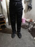浩术休闲裤男秋冬季新款加绒加厚加肥加大码宽松休闲弹力运动长裤男 【两件装】直筒黑+直筒深灰 XL 【110-130斤】 实拍图