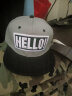 韩版明星同款跑男帽子男女春夏纯色棒球帽平沿遮阳嘻哈帽鸭舌帽潮学生滑板帽 HELL0平沿帽 可调节 实拍图