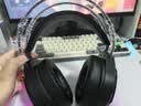 钛度THS319极电 2.4G无线蓝牙有线 7.1虚拟音效 四模头戴式电脑耳机 吃鸡三角洲行动 黑紫 实拍图