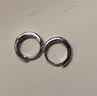 芯奢S999足银耳环女士2026新款养耳洞素圈耳圈耳钉纯银设计高级感耳饰 足银8MM【2只装】 【适合耳骨戴】假一赔十 实拍图