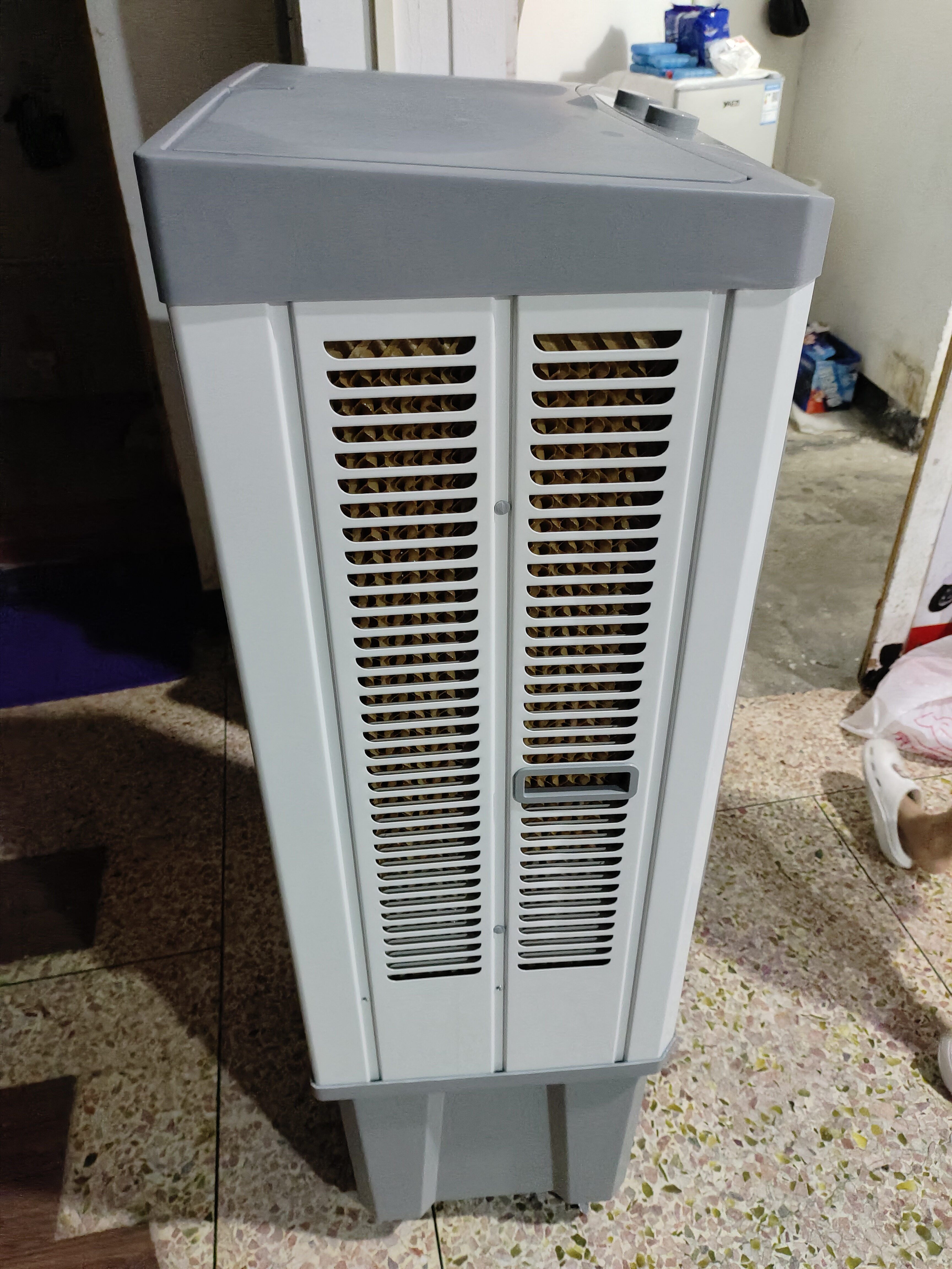 奥克斯（AUX）大型工业蒸发式冷风机电冷风扇水冷空调加冰块商用冷气机大面积工厂饭店家用空调扇车间降温水冷机 商业/工业金属机身【1.3m适合80平】机械款 实拍图