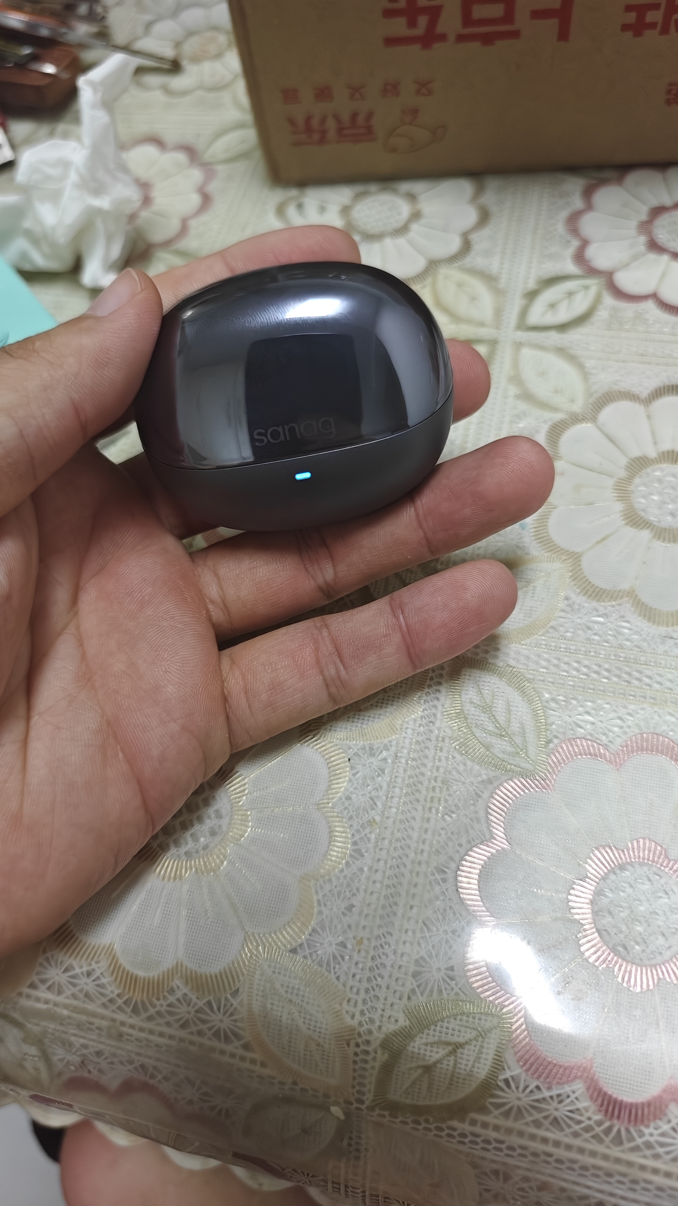 SANAG塞那S8S Ultra 蓝牙耳机 AI翻译耳夹耳机 开放式蓝牙无线耳机 适用于苹果安卓手机 极光黑 实拍图