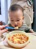 努比（Nuby）婴儿辅食勺硅胶宝宝训练沾勺自主进食勺宝宝训练勺餐具3支装 绿红蓝 实拍图