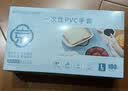 乌斯京一次性手套丁腈手套100只中码橡胶食品级加厚耐用厨房防护丁晴白 实拍图