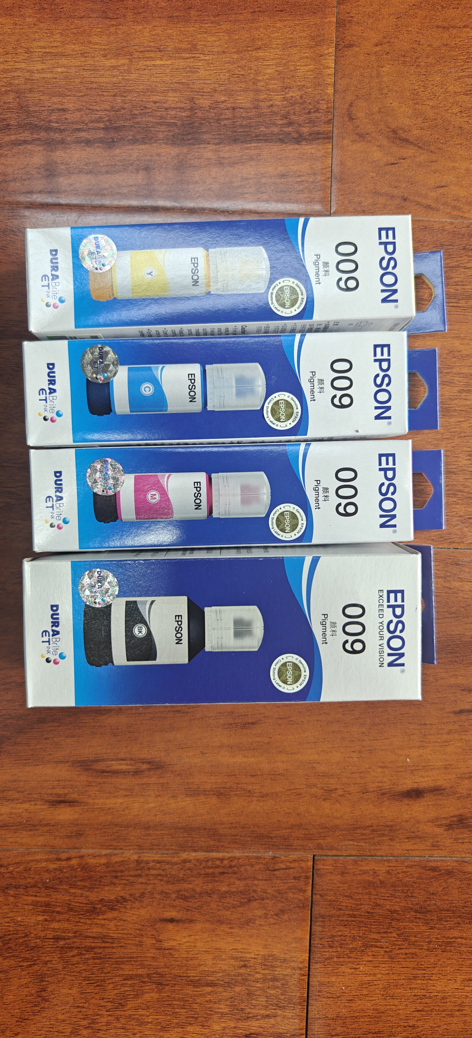爱普生（EPSON）原装墨水009四色套装（适用L15158 L15168 L6468 L6498 L6558 L6578 L15188) T06E1-4 墨水 实拍图