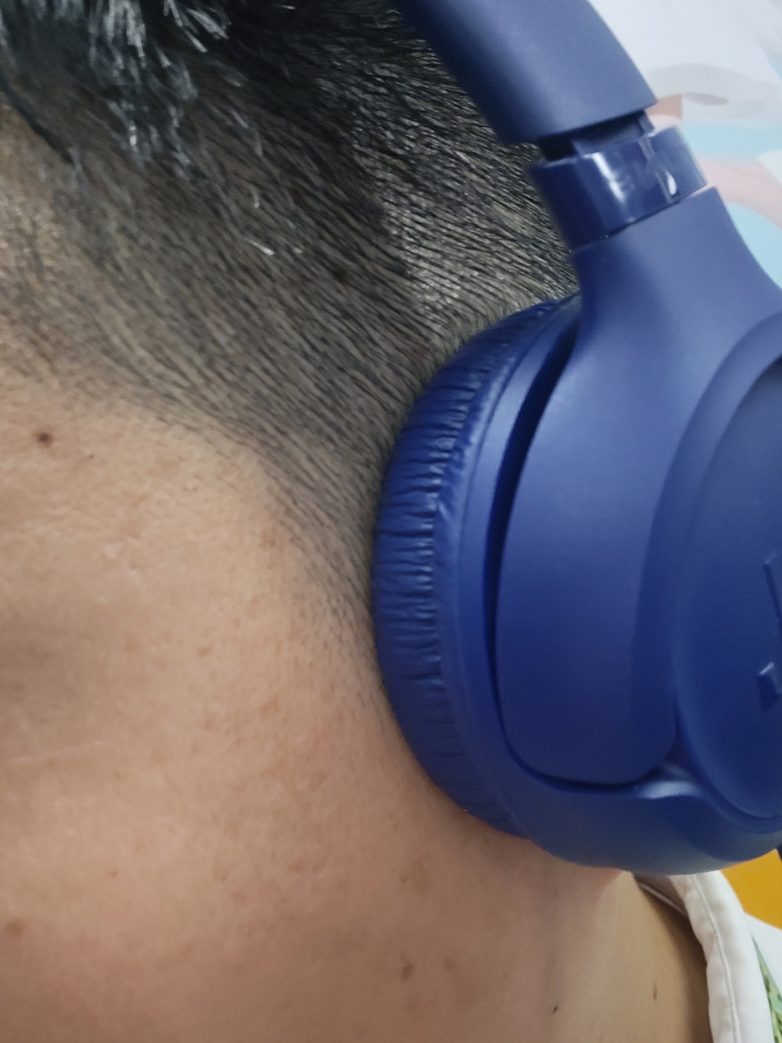 JBLTUNE530有线耳机3.5mm音频接口 头戴式有线立体声耳机适用3.5mm接口设备蓝色 实拍图