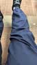 京东京造男士休闲裤子夏季男款潮流透气宽松显高束脚裤 藏青色L 实拍图